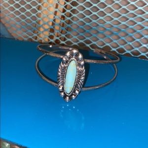Turquoise silver bracelet